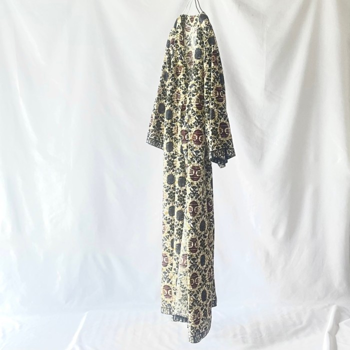 Ethnic print gown maxi onepiece エスニックガウンワンピース | Vintage.City 古着屋、古着コーデ情報を発信
