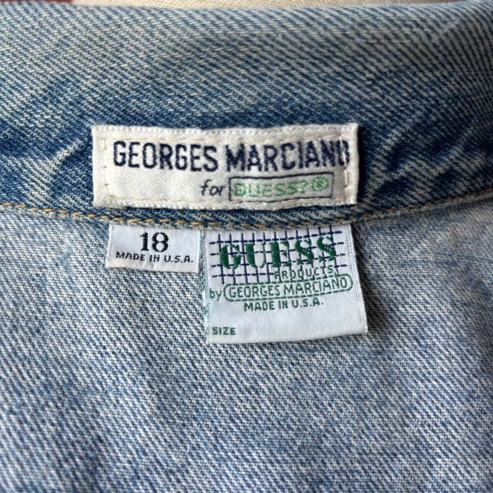 90s GEORGES MARCIANO GUESS ゲス デニムジャケット USA製 | Vintage.City 古着屋、古着コーデ情報を発信
