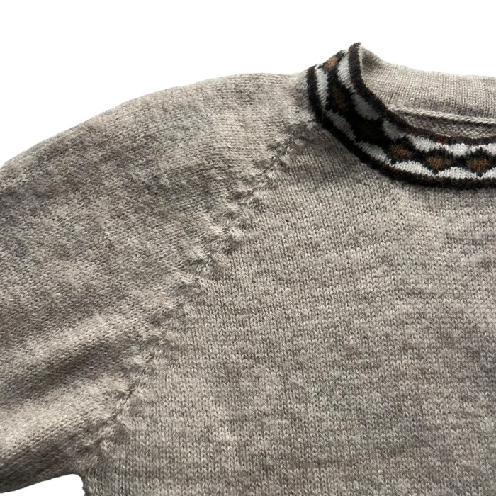 No Brand Mock Neck Pattern Knit | Vintage.City 빈티지숍, 빈티지 코디 정보