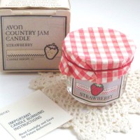 🇺🇸1980's Vintage AVON "COUNTRY JAM STRAWBERRY” Vintage Candle キャンドル［箱付きDEAD-STOCK］ | Vintage.City 古着屋、古着コーデ情報を発信
