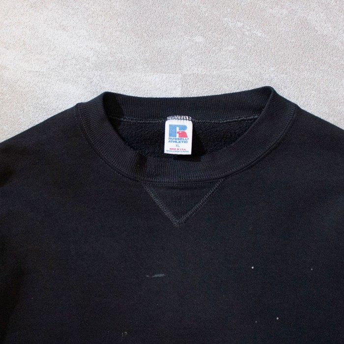Russell Athletic 80’s Crewneck Black Sweat Made in U.S.A. | Vintage.City 古着屋、古着コーデ情報を発信