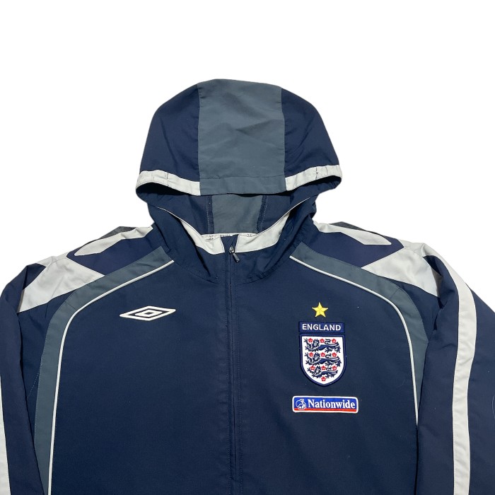 00's England Hooded Training Jacket | Vintage.City 빈티지숍, 빈티지 코디 정보