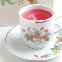 🇺🇸1970's Vintage AVON "Strawberry Porcelain Tea Cup & Saucer" Vintage Candle 箱付DEAD-STOCK | Vintage.City 빈티지숍, 빈티지 코디 정보