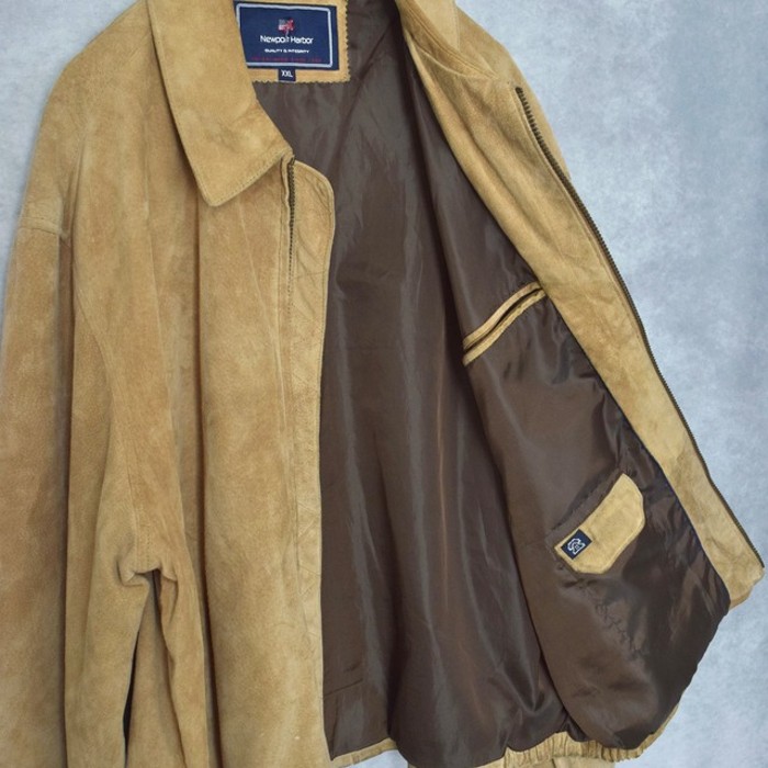 suede leather swing top jacket | Vintage.City 古着屋、古着コーデ情報を発信