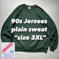 90s Jerzees plain sweat “size 3XL” 90年代 ジャージーズ 無地スウェット | Vintage.City 古着屋、古着コーデ情報を発信