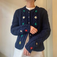 embroidery knit cardigan | Vintage.City 빈티지숍, 빈티지 코디 정보