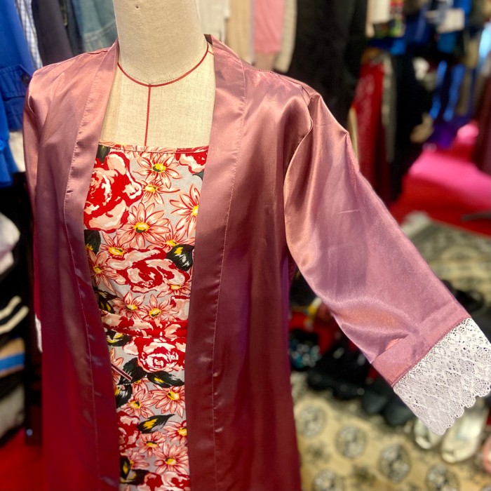 vintage 80〜90s セットアップ 花柄タンクトップ 赤ピンク | Vintage.City 古着屋、古着コーデ情報を発信