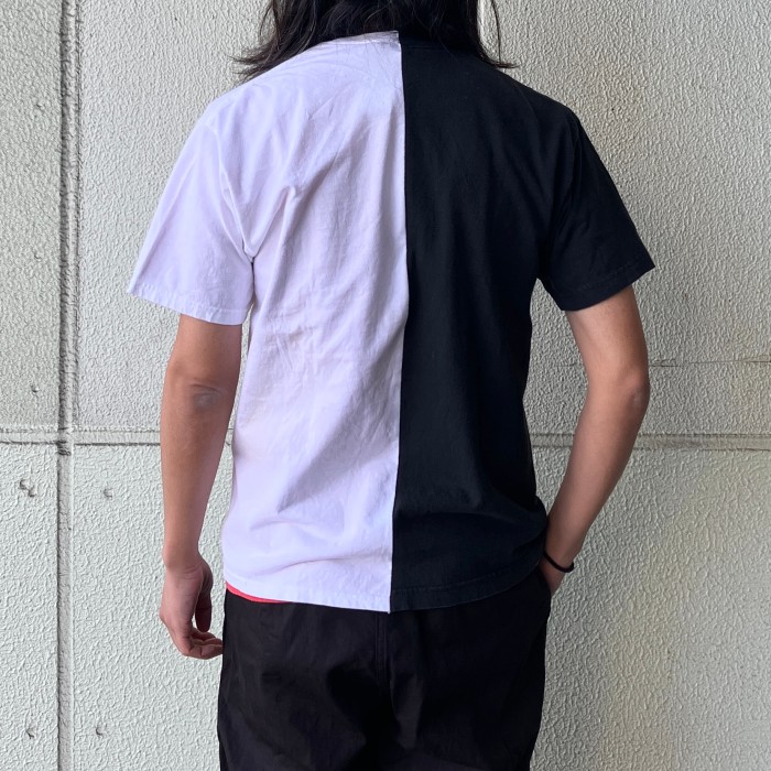 リメイク USED ドッキング Tシャツ / WHITE × BLACK | Vintage.City 빈티지숍, 빈티지 코디 정보