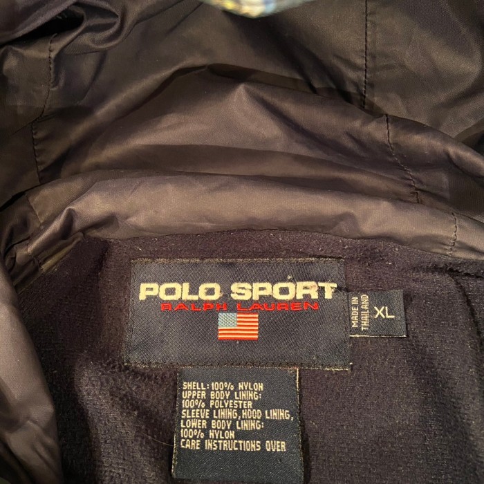 90’s POLO SPORT CHECK NYLON HOODIE(XL) | Vintage.City 古着屋、古着コーデ情報を発信