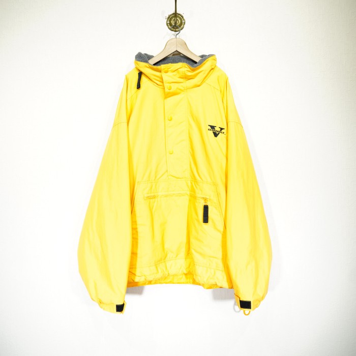 USA VINTAGE GEAR YELLOW COLOR EMBROIDERY DESIGN BATTING JACKET/アメリカ古着イエローカラー刺繍デザイン中綿ジャケット | Vintage.City 古着屋、古着コーデ情報を発信