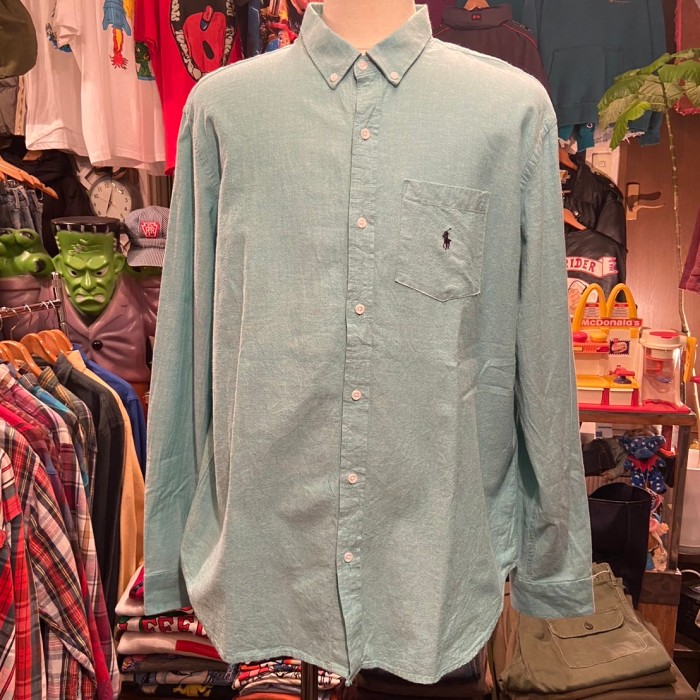 Ralph Lauren BD shirt (XL)green | Vintage.City 빈티지숍, 빈티지 코디 정보