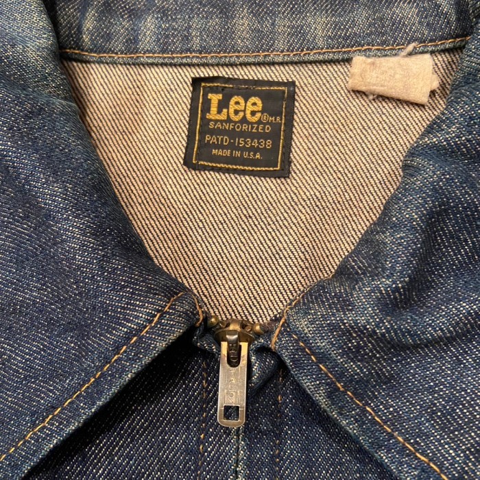 70’s Lee ZIP-UP DENIM JKT | Vintage.City 古着屋、古着コーデ情報を発信