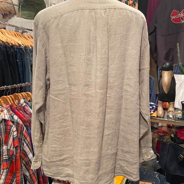 Ralph Lauren Linen shirt ( XL)beige | Vintage.City 古着屋、古着コーデ情報を発信