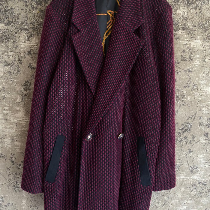 古着イタリアヴィンテージウールジャケット総柄個性的羽織りレトロ | Vintage.City 古着屋、古着コーデ情報を発信