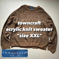 towncraft acrylic knit sweater “size XXL” タウンクラフト アクリルニット | Vintage.City 빈티지숍, 빈티지 코디 정보