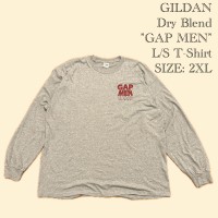 GILDAN Dry Blend "GAP MEN" L/S T-Shirt - 2XL | Vintage.City Vintage Shops, Vintage Fashion Trends