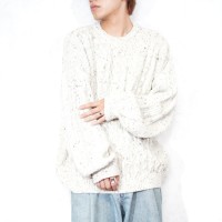 EU VINTAGE FOLSTOP CABLE DESIGN MIX KNIT STYLED IN ITALY/ヨーロッパ古着ケーブルデザインミックスニット | Vintage.City 古着屋、古着コーデ情報を発信