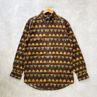 【WOOLRICH】"00's 総柄 ボタンダウンシャツ ネイティブ柄 | Vintage.City 古着屋、古着コーデ情報を発信