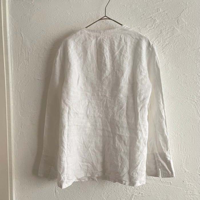 white linen shirt | Vintage.City 빈티지숍, 빈티지 코디 정보