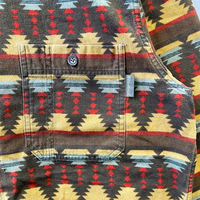 【WOOLRICH】"00's 総柄 ボタンダウンシャツ ネイティブ柄 | Vintage.City 古着屋、古着コーデ情報を発信