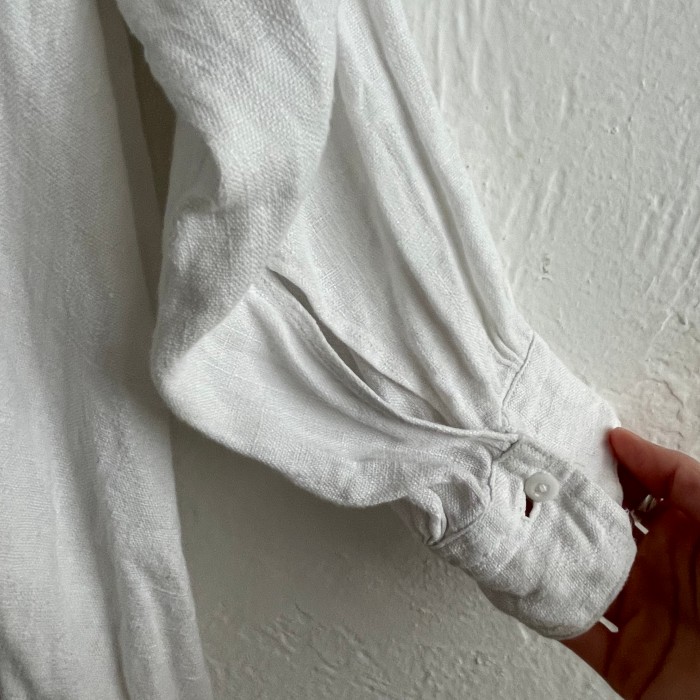French antique linen shirt | Vintage.City 古着屋、古着コーデ情報を発信