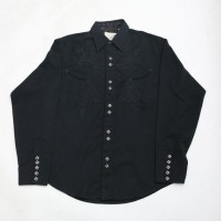 Black Embroidery Western Shirt | Vintage.City 빈티지숍, 빈티지 코디 정보