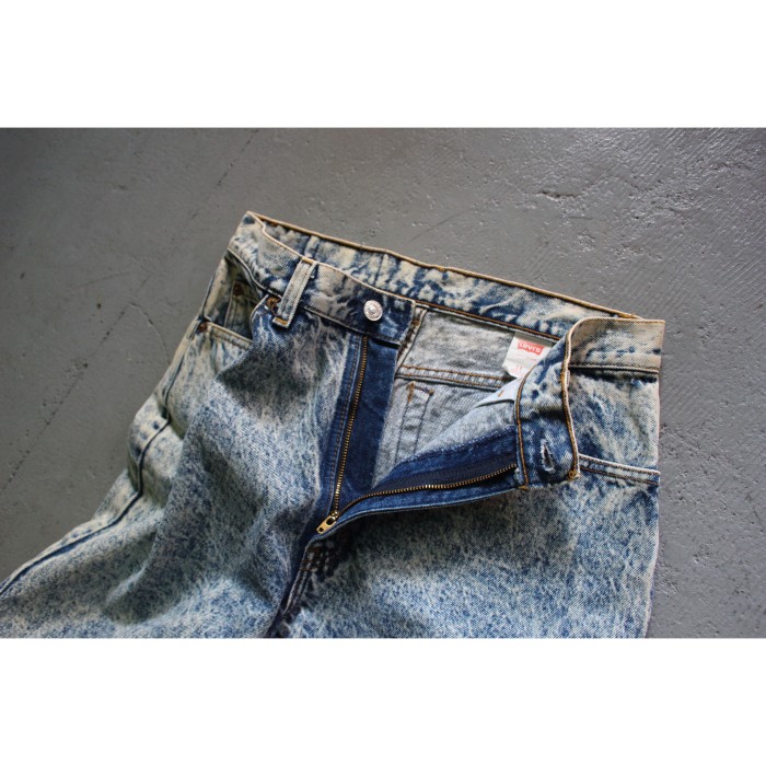 90's Levi's 505 chemical wash denim pants "IRREGULAR" | Vintage.City 古着屋、古着コーデ情報を発信