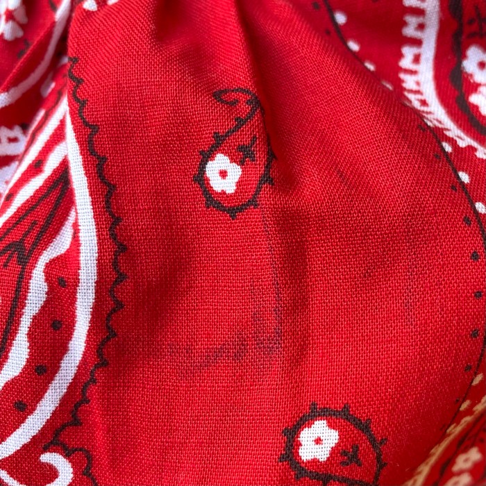 Vintage 80s "Laundry" Full Red Bandana Country Western Skirt | Vintage.City 古着屋、古着コーデ情報を発信