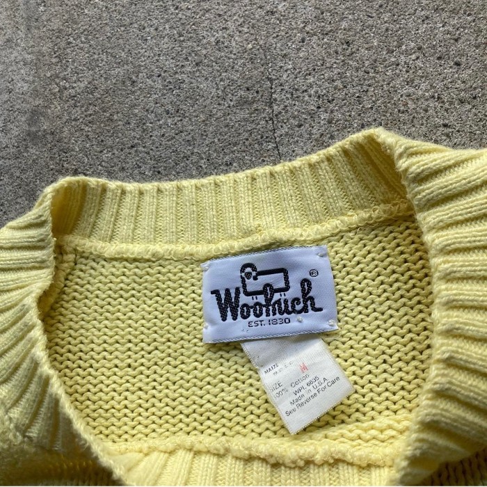 70s woolrich cotton knit ウールリッチ コットン ニット ワッフル編み | Vintage.City 빈티지숍, 빈티지 코디 정보
