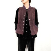 USA VINTAGE Cristopher&Banks KNIT LEATHER DESIGN VEST/アメリカ古着ニットレザーデザインべスト | Vintage.City 빈티지숍, 빈티지 코디 정보
