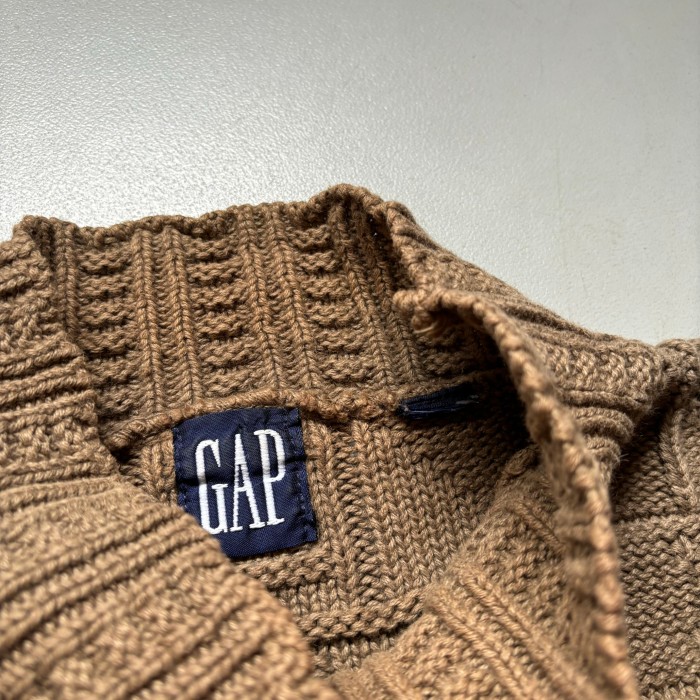 90s OLD GAP mock neck cotton knit sweater  90年代 オールドギャップ モックネックコットンニットセーター | Vintage.City 古着屋、古着コーデ情報を発信