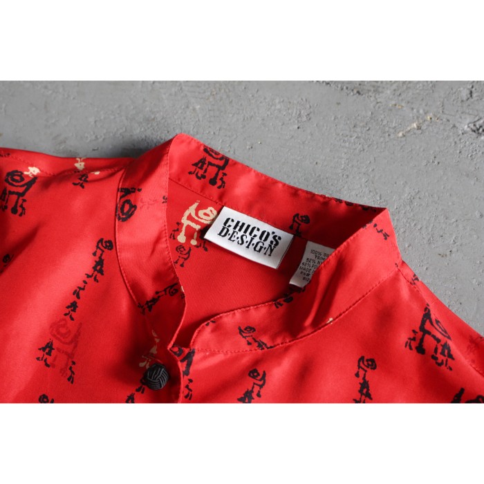 90's CHICO'S DESIGN silk shirt | Vintage.City 古着屋、古着コーデ情報を発信