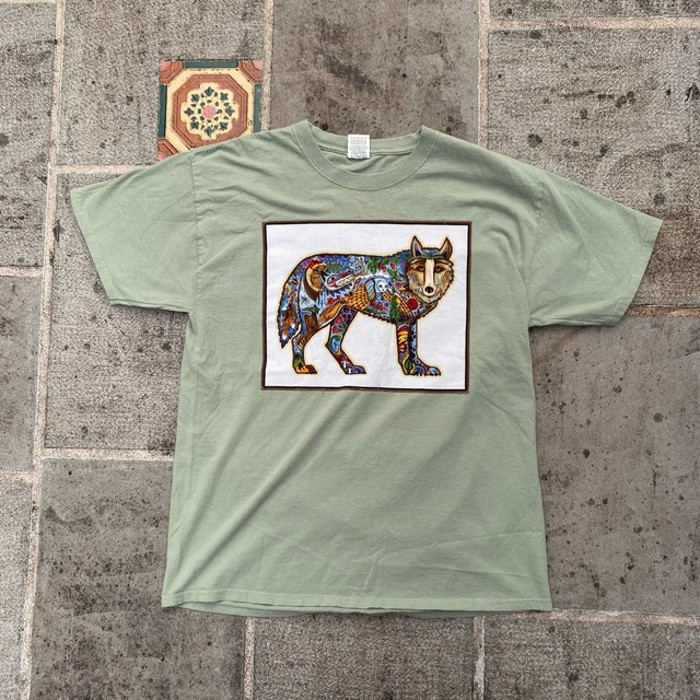 狼さんのアートなTシャツ | Vintage.City 古着屋、古着コーデ情報を発信