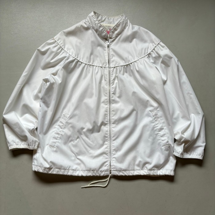 Derby jacket type blouson “裏地無し” ダービージャケット型 白ブルゾン | Vintage.City 古着屋、古着コーデ情報を発信