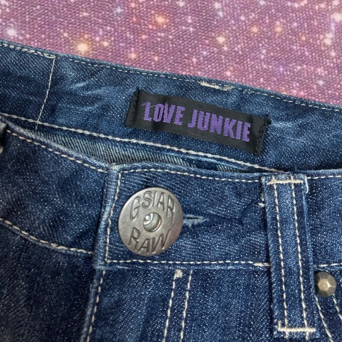 y2k early 2000's  neo grunge vibes　"LOVE JUNKIE"　Switching Tiered Denim mini skirts | Vintage.City 빈티지숍, 빈티지 코디 정보