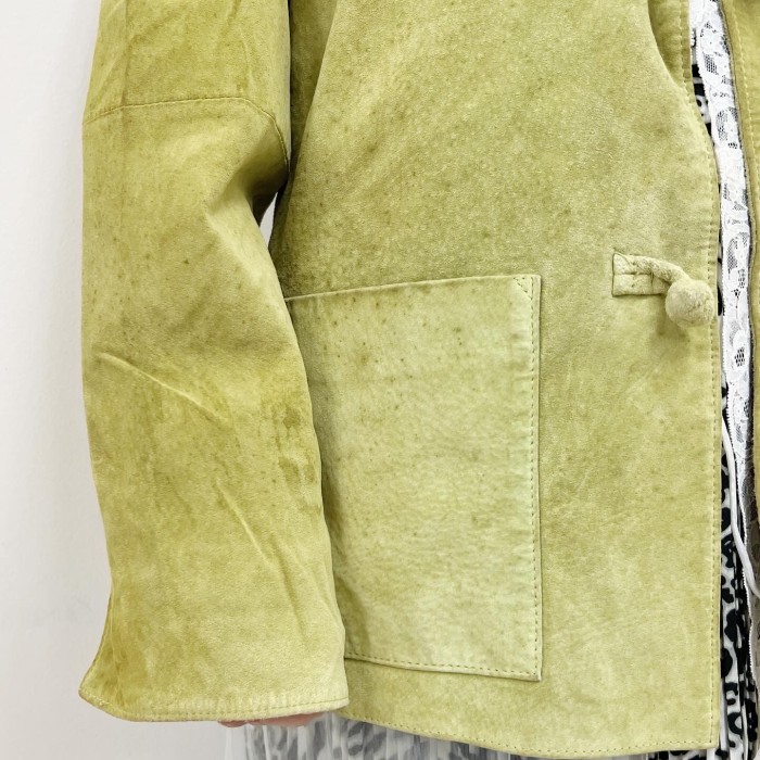 washed leather mandarin jacket | Vintage.City Vintage Shops, Vintage Fashion Trends