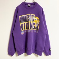 古着　古着　starter nfl オフィシャルプリントスウェット　紫　Minnesota Vikings | Vintage.City 빈티지숍, 빈티지 코디 정보