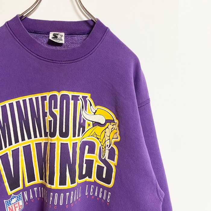 古着　古着　starter nfl オフィシャルプリントスウェット　紫　Minnesota Vikings | Vintage.City Vintage Shops, Vintage Fashion Trends