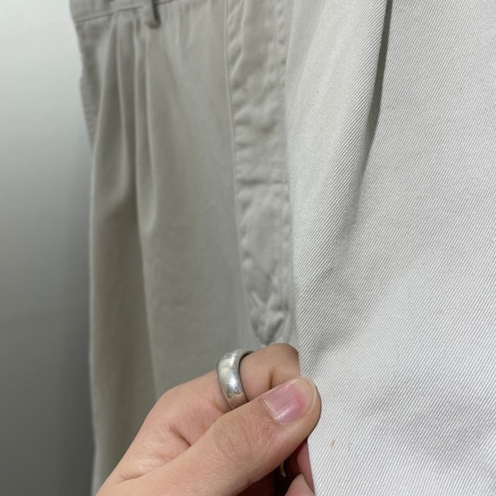 old " GAP " cotton chino cloth two tuck slacks | Vintage.City 古着屋、古着コーデ情報を発信