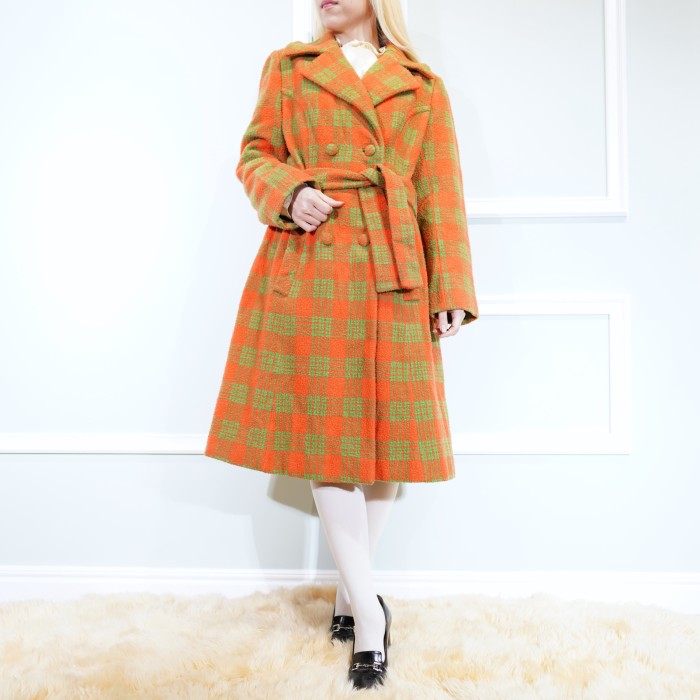 *SPECIAL ITEM* 50’s USA VINTAGE Lilli Ann CHECK PATTERNED WOOL DESIGN COAT/50年代アメリカ古着チェック柄ウールデザインコート | Vintage.City 古着屋、古着コーデ情報を発信