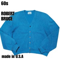 60s ROBERT BRUCE アルパカカーディガン　グランジ　青　USA製　XL相当 | Vintage.City 古着屋、古着コーデ情報を発信