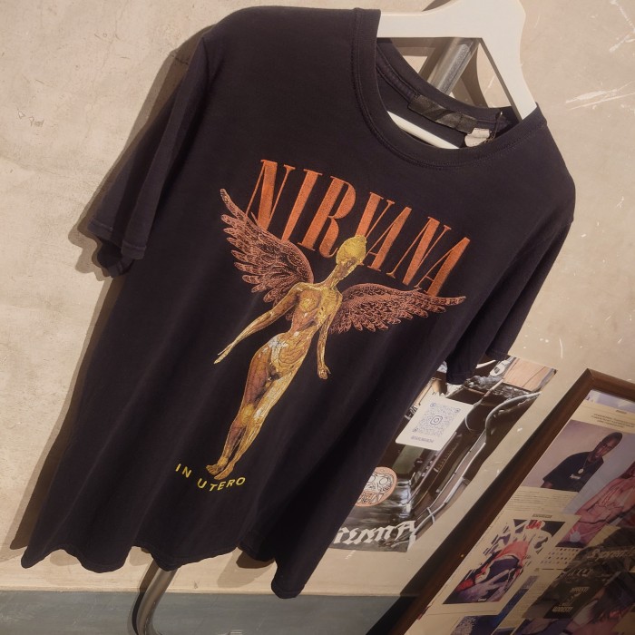NIRVNA(ニルバーナ)バンドTシャツ　Mサイズ　ブラック　コットンポリ　2725 | Vintage.City Vintage Shops, Vintage Fashion Trends
