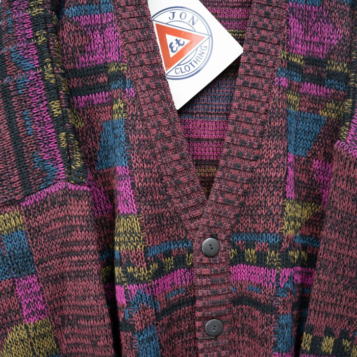 DEAD STOCK USA VINATGE PETER JON COTHING PATTERNED DESIGN KNIT CARDIGAN/デッドストックアメリカ古着柄デザインニットカーディガン | Vintage.City Vintage Shops, Vintage Fashion Trends
