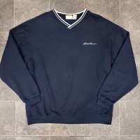 Eddie Bauer V neck Sweat Made in Canada | Vintage.City 古着屋、古着コーデ情報を発信