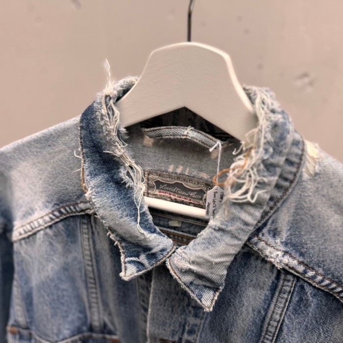 1980年代/リーバイス/Euro Levi‘s/“705”/デニムジャケット/Vintage 70511 2nd Type “Boro” Denim Jacket/Lサイズ/20231460 | Vintage.City Vintage Shops, Vintage Fashion Trends