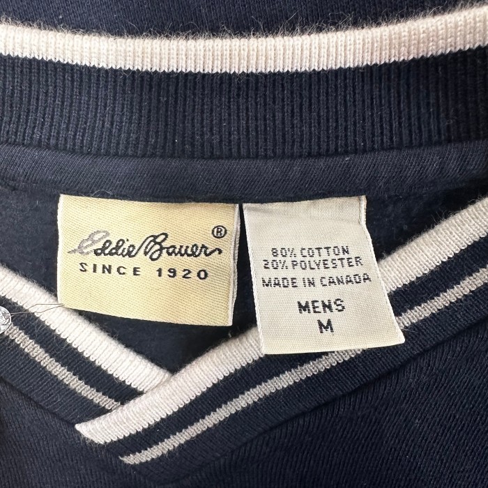 Eddie Bauer V neck Sweat Made in Canada | Vintage.City 古着屋、古着コーデ情報を発信