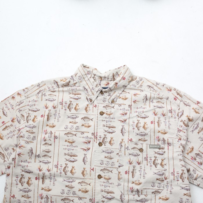 ウールリッチ 釣り柄 半袖シャツ Woolrich Fishing Pattern Cotton S/S Shirt# | Vintage.City Vintage Shops, Vintage Fashion Trends