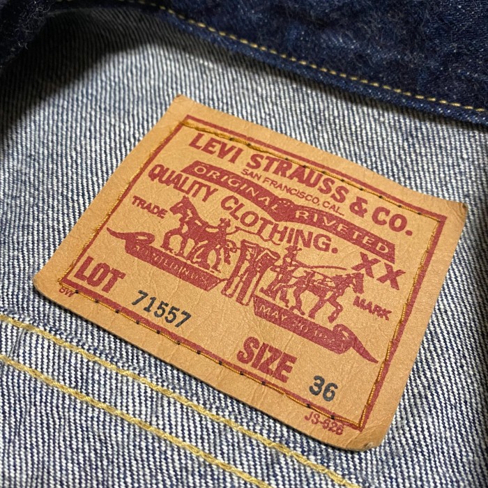 90’s Levi’s 71557 denim jacket | Vintage.City 빈티지숍, 빈티지 코디 정보