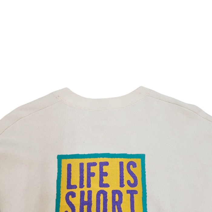 90's USA製 "LIFE IS SHORT FISH HARD" Vintage Sweat Shirt | Vintage.City 빈티지숍, 빈티지 코디 정보