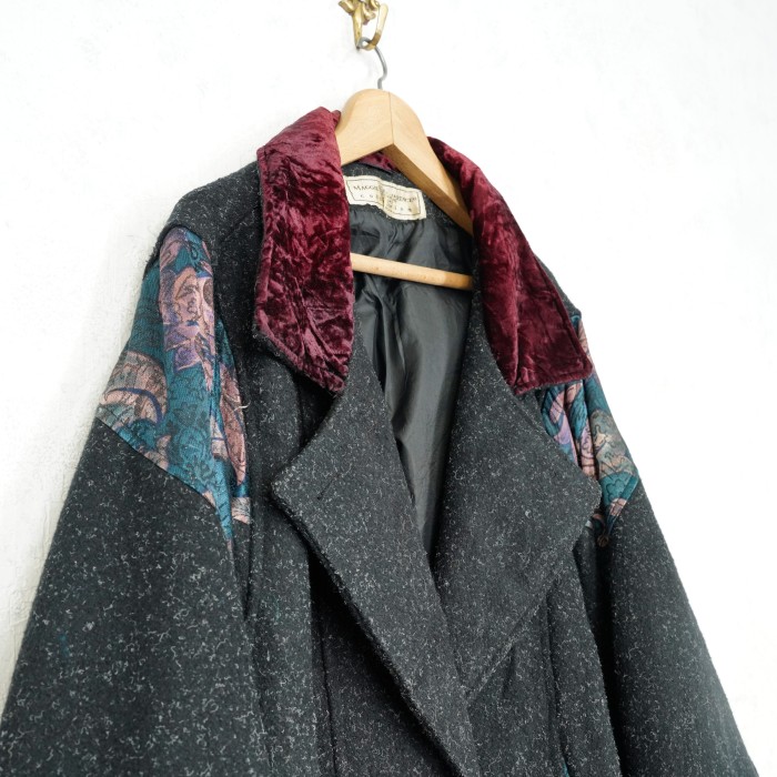 *SPECIAL ITEM* USA VINTAGE MAGGIE M LAWRENCE COLLECTION PATTERNED SWITCHED WOOL VELOUR DESIGN JACKET/アメリカ古着柄切替ウールベロアデザインジャケット | Vintage.City Vintage Shops, Vintage Fashion Trends